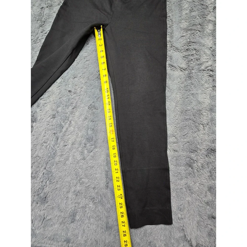 NIC+ZOE Womens Black Pull On Leggings Wide Waistband Comfort Knit Pants Size L